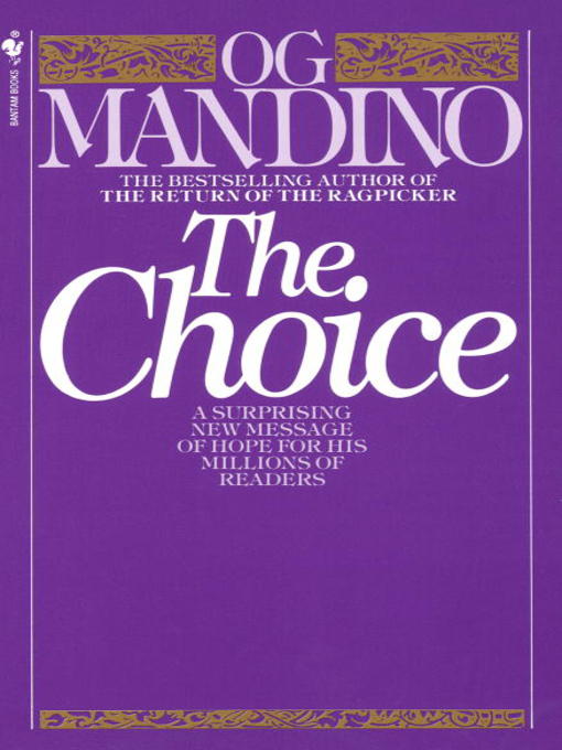 Title details for The Choice by Og Mandino - Wait list